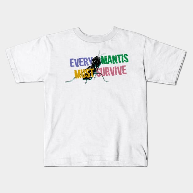 mantis Kids T-Shirt by denpoolswag